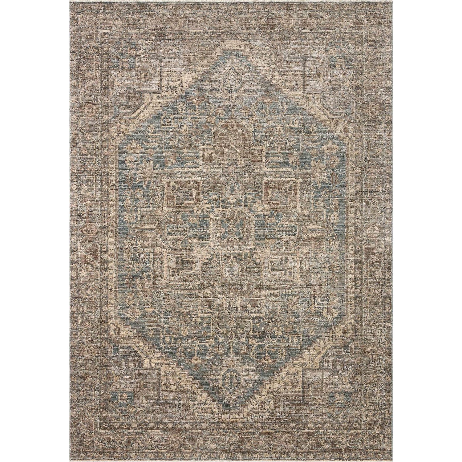 Loloi Priscilla PRL-04 Blue / Bark Rug