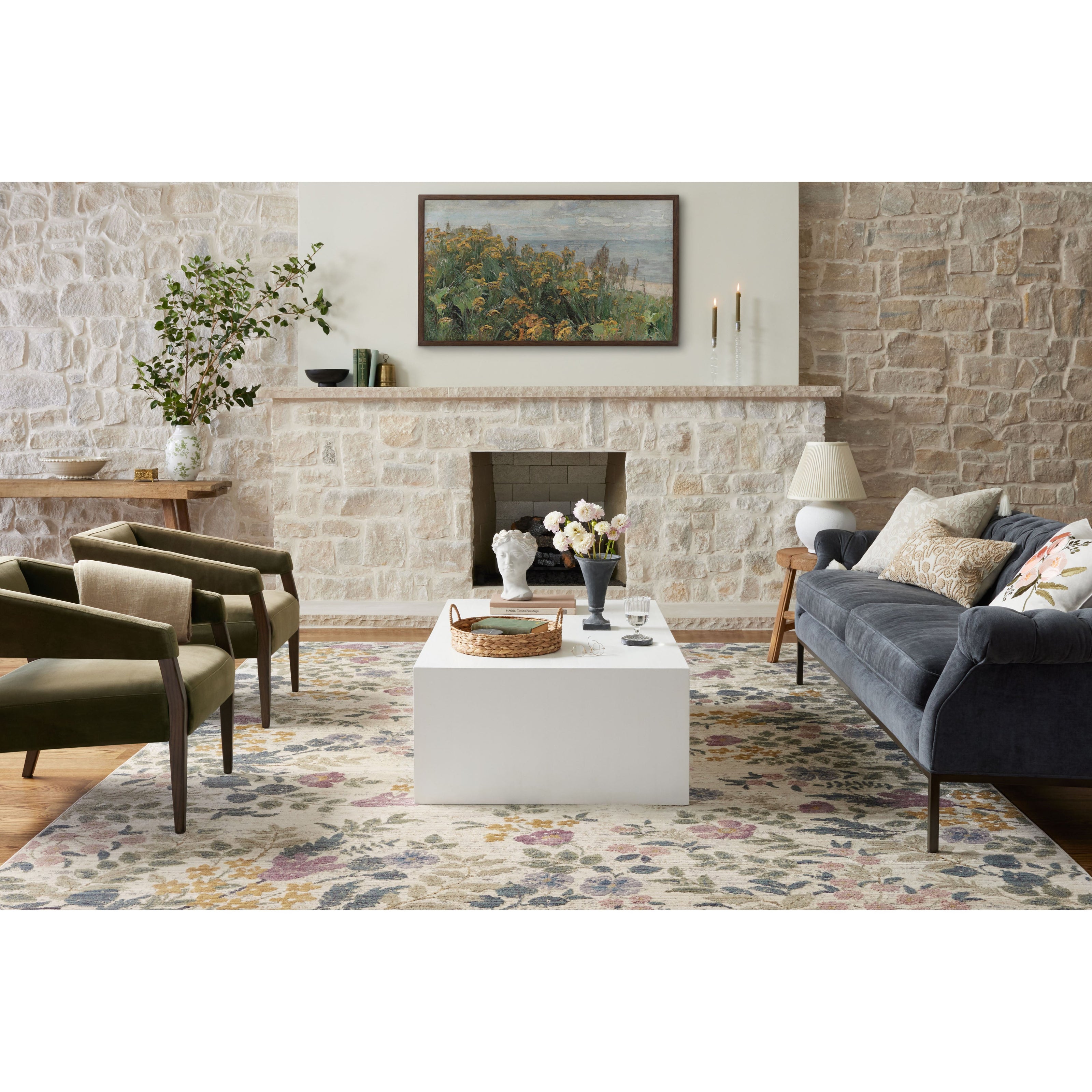 Rifle Paper Provence PRO-01 Rug Ivory