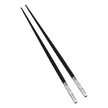 Christofle Jardin d'Eden Silver Plated Black Japanese Chopsticks