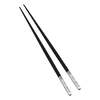 Christofle Jardin d'Eden Silver Plated Black Japanese Chopsticks