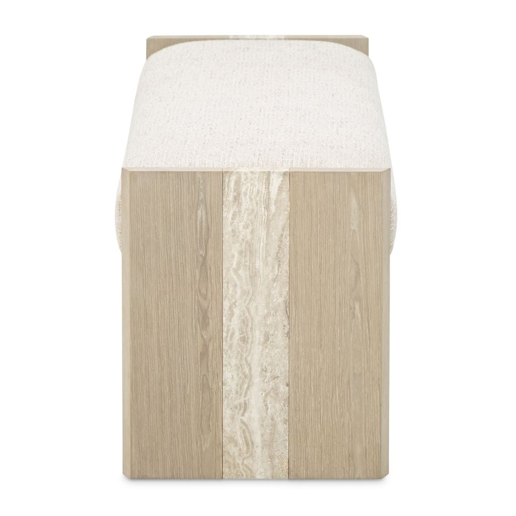 Michael Amini Lotus Bay Bench - Sand