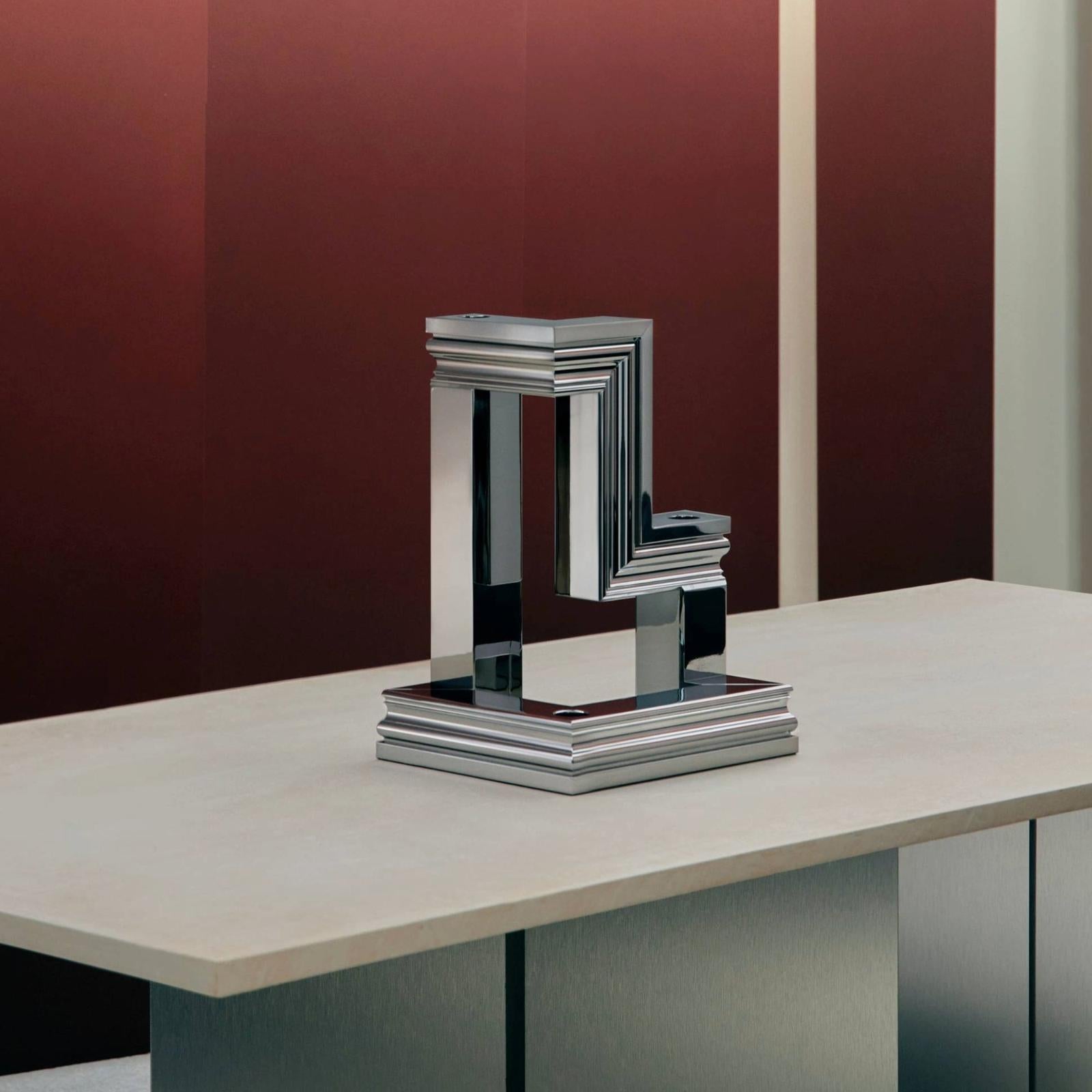Christofle Perspectives Aluminium Candelabra Chrome