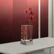 Christofle Perspectives Glass Vase Chrome