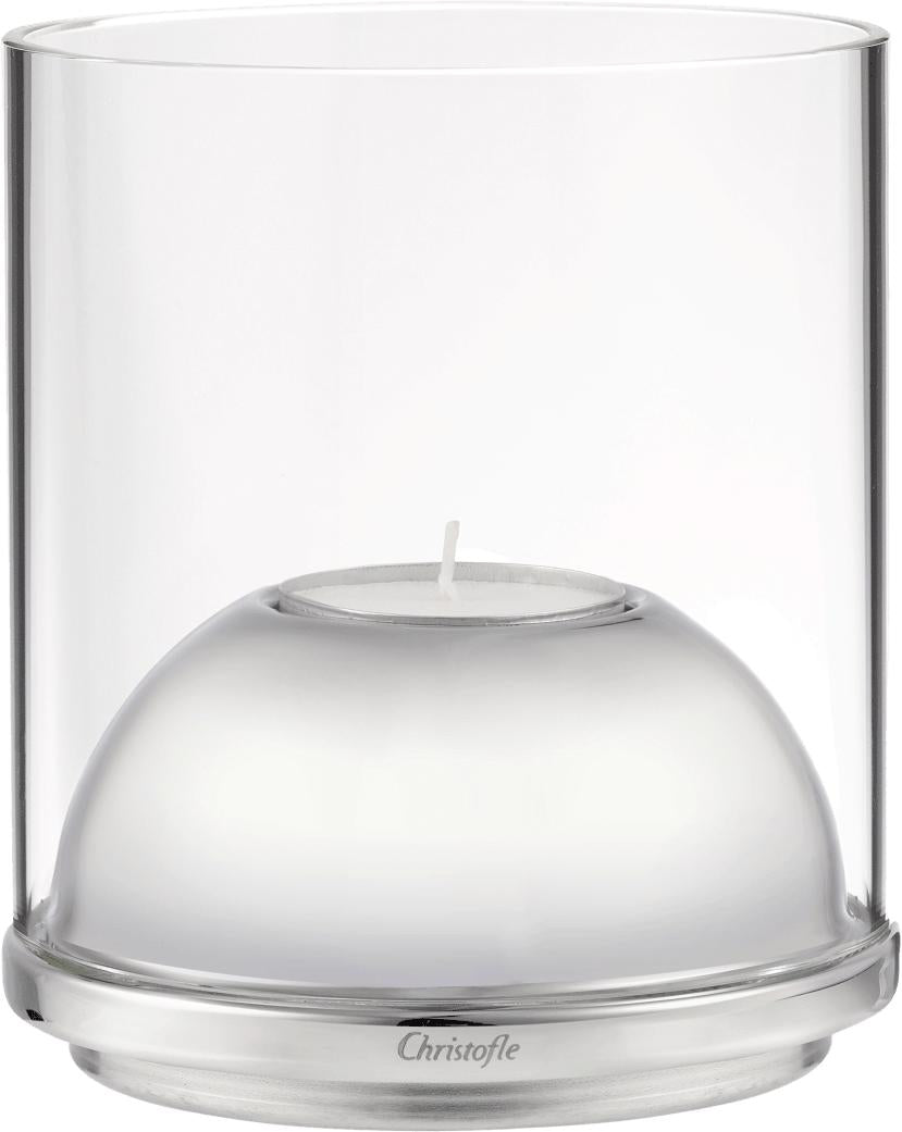 Christofle Oh De Christofle Stainless Steel Hurricane Candle Holder