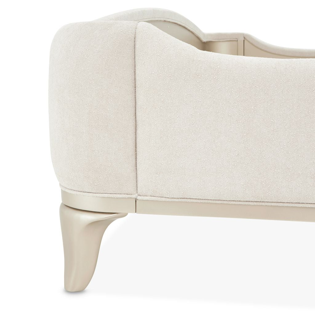 Michael Amini La Marisia Upholstered Bed - Tranquil/Champagne Gold