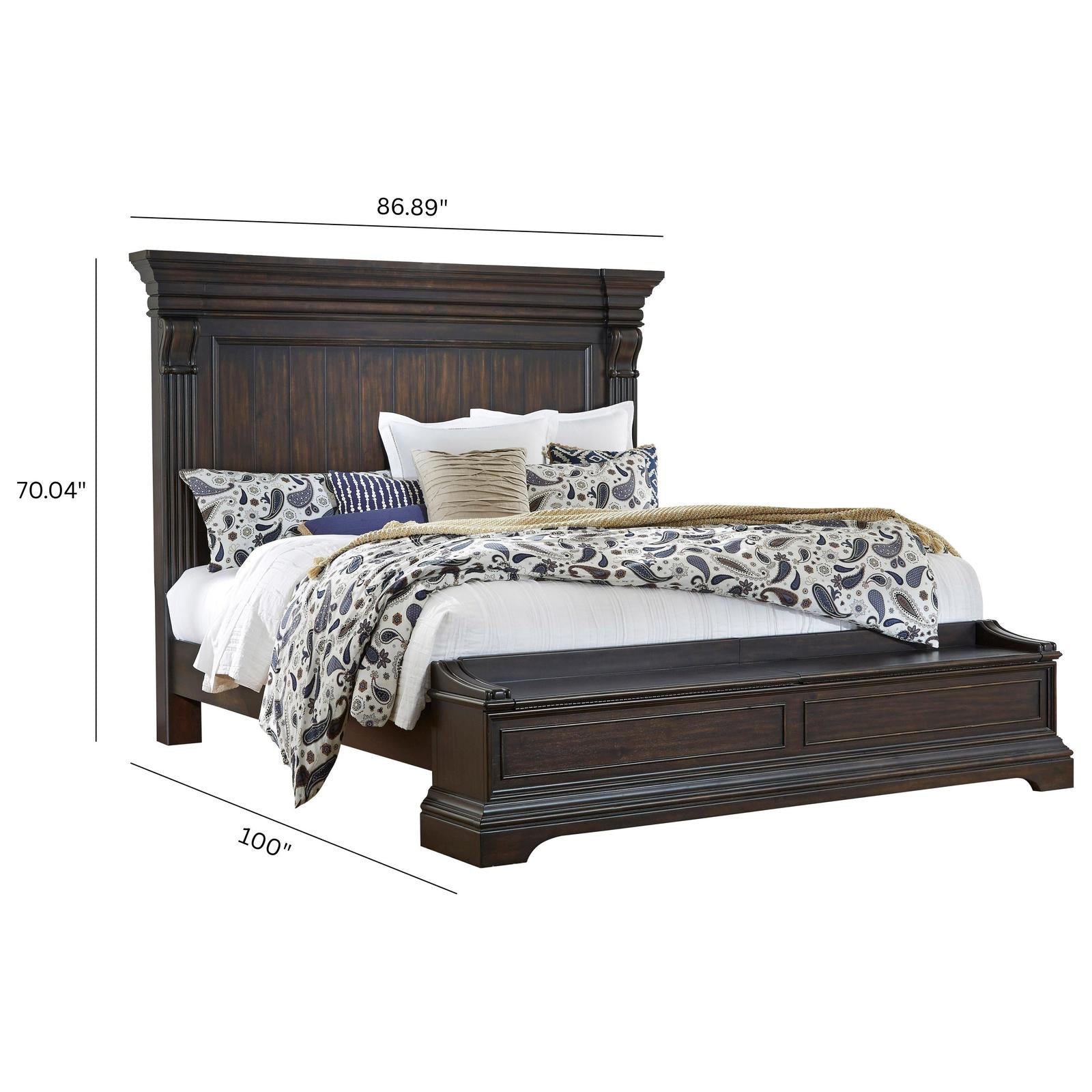 Pulaski Furniture Caldwell Smoked Molasses Bed