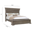 Pulaski Furniture Madison Ridge Natural Bark Bed With Chest Footboard