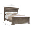 Pulaski Madison Ridge Natural Bark Panel Bed King