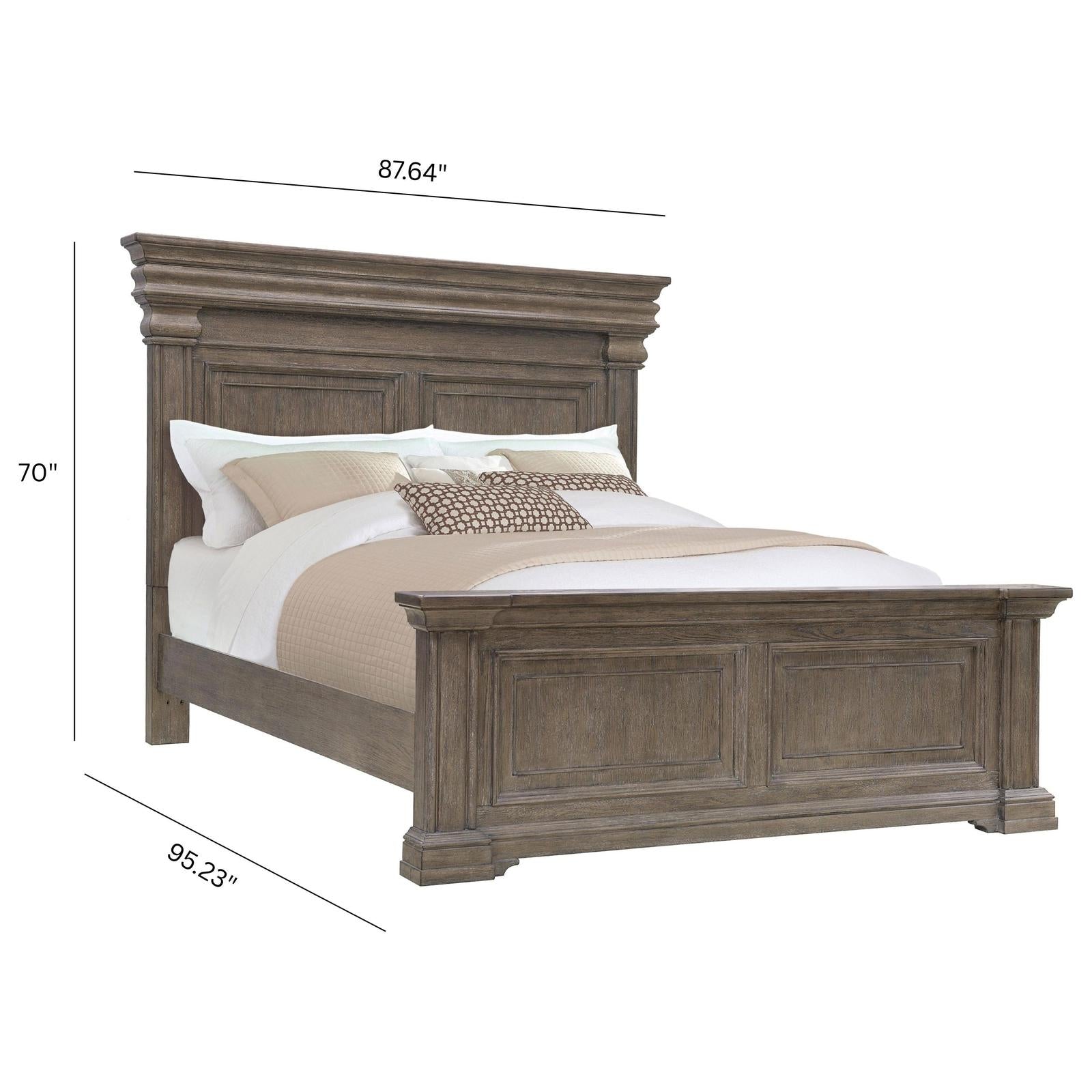 Pulaski Madison Ridge Natural Bark Panel Bed King