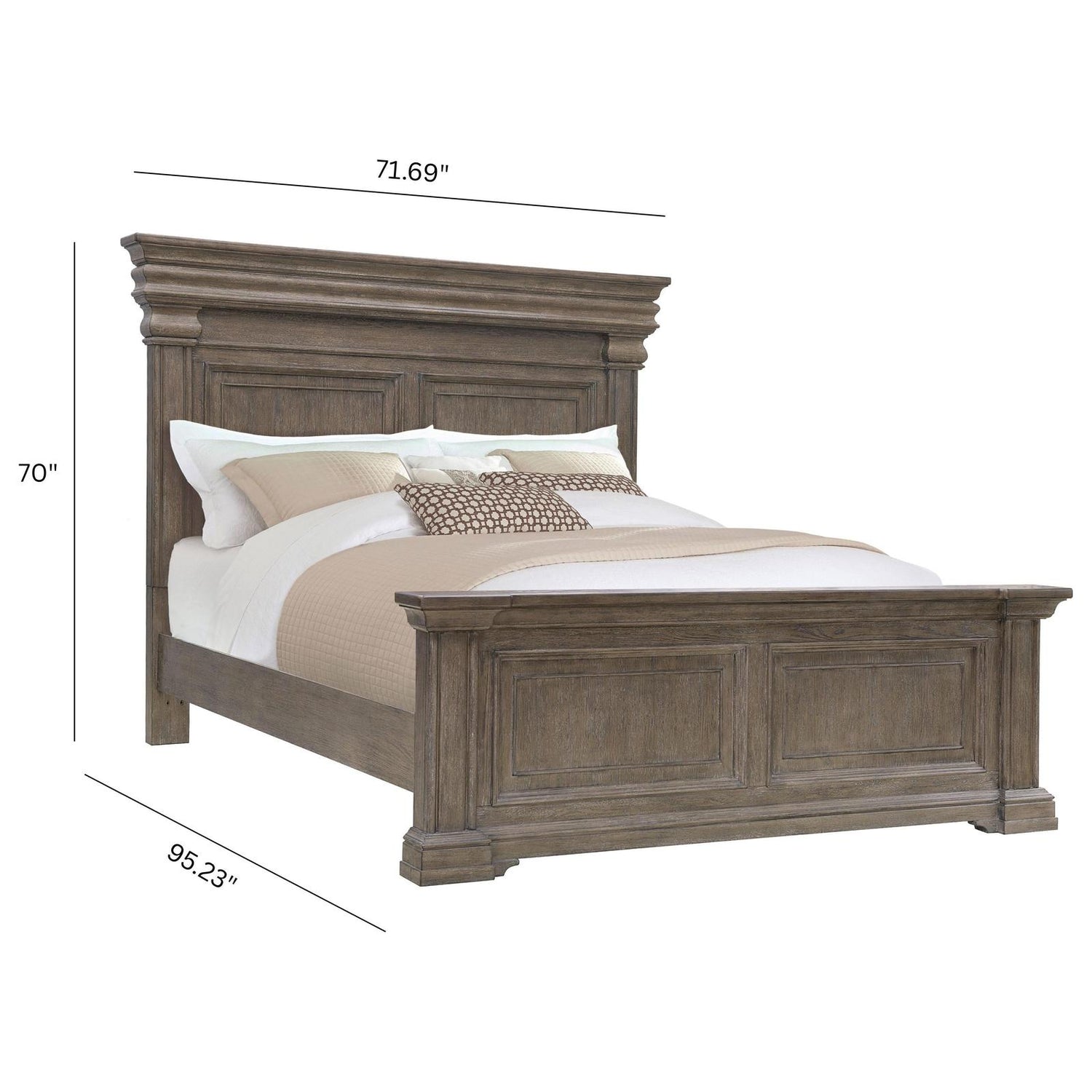 Pulaski Madison Ridge Natural Bark Panel Bed Queen