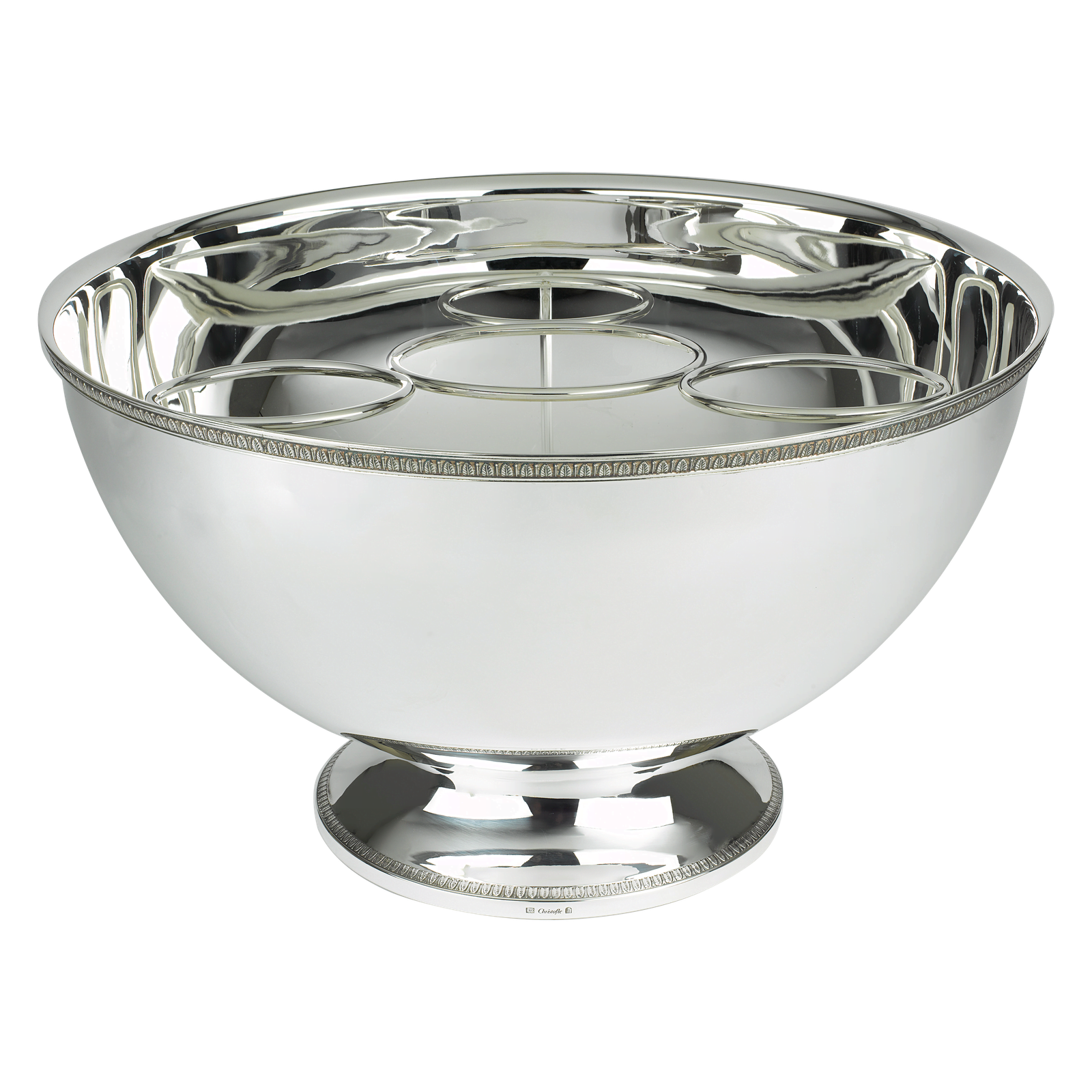 Christofle Malmaison Silver Plated Punch Bowl