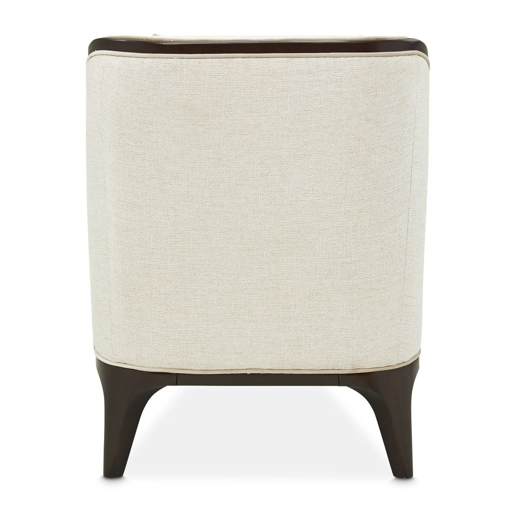 Michael Amini Paris Chic Accent Chair - Cremini/Espresso