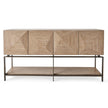 Uttermost Trapezoid 4 Door Cabinet