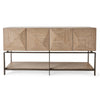 Uttermost Trapezoid 4 Door Cabinet