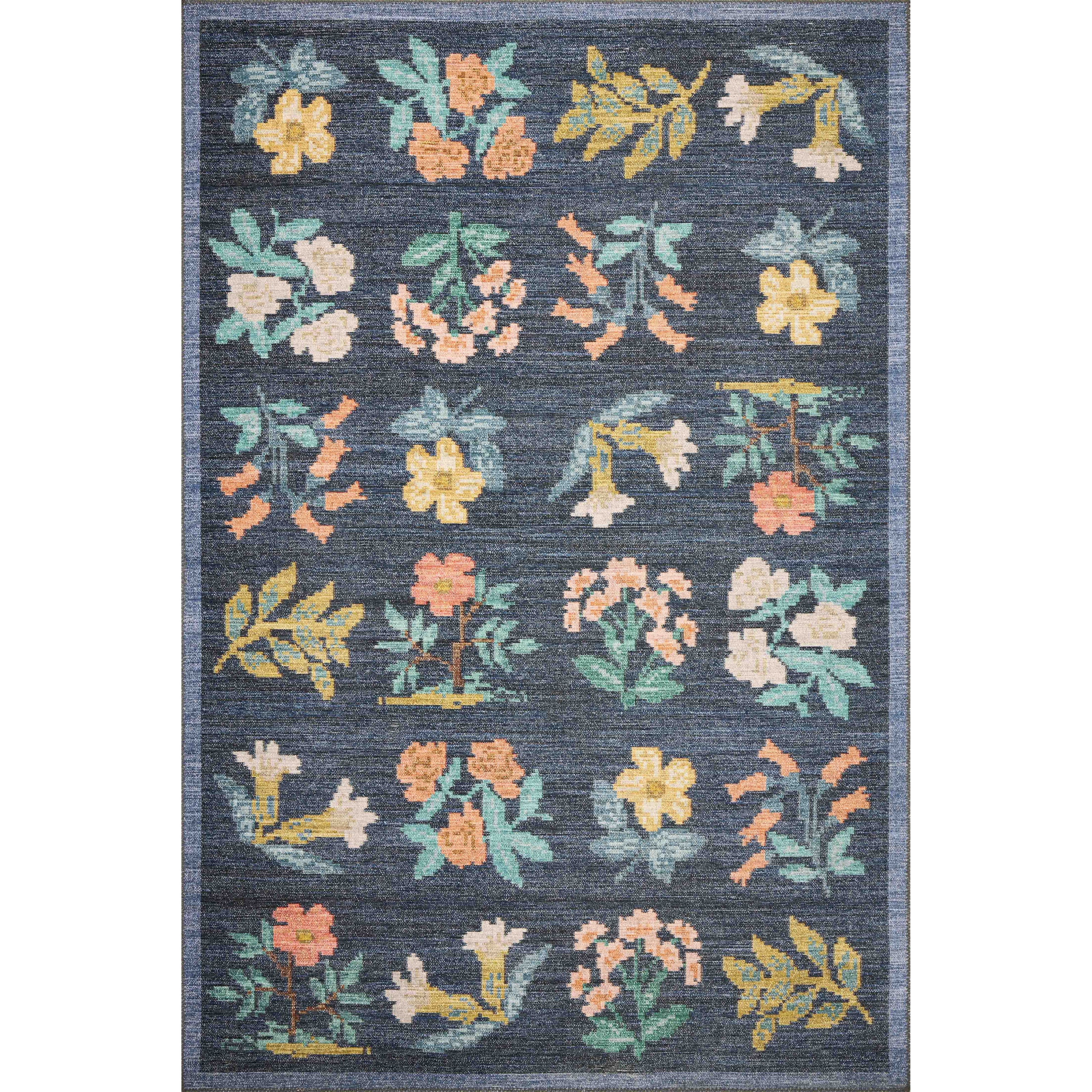 Rifle Paper Rosa RSA-03 Rug Navy