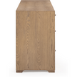 TOV Furniture Laurentis Light Taupe Suede and Wood Drawer Dresser