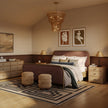 TOV Furniture Hatia Basketweave Panel Bed