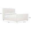 TOV Furniture Bristol Park Ivory Contract-Grade Fabric Upholstered Bed