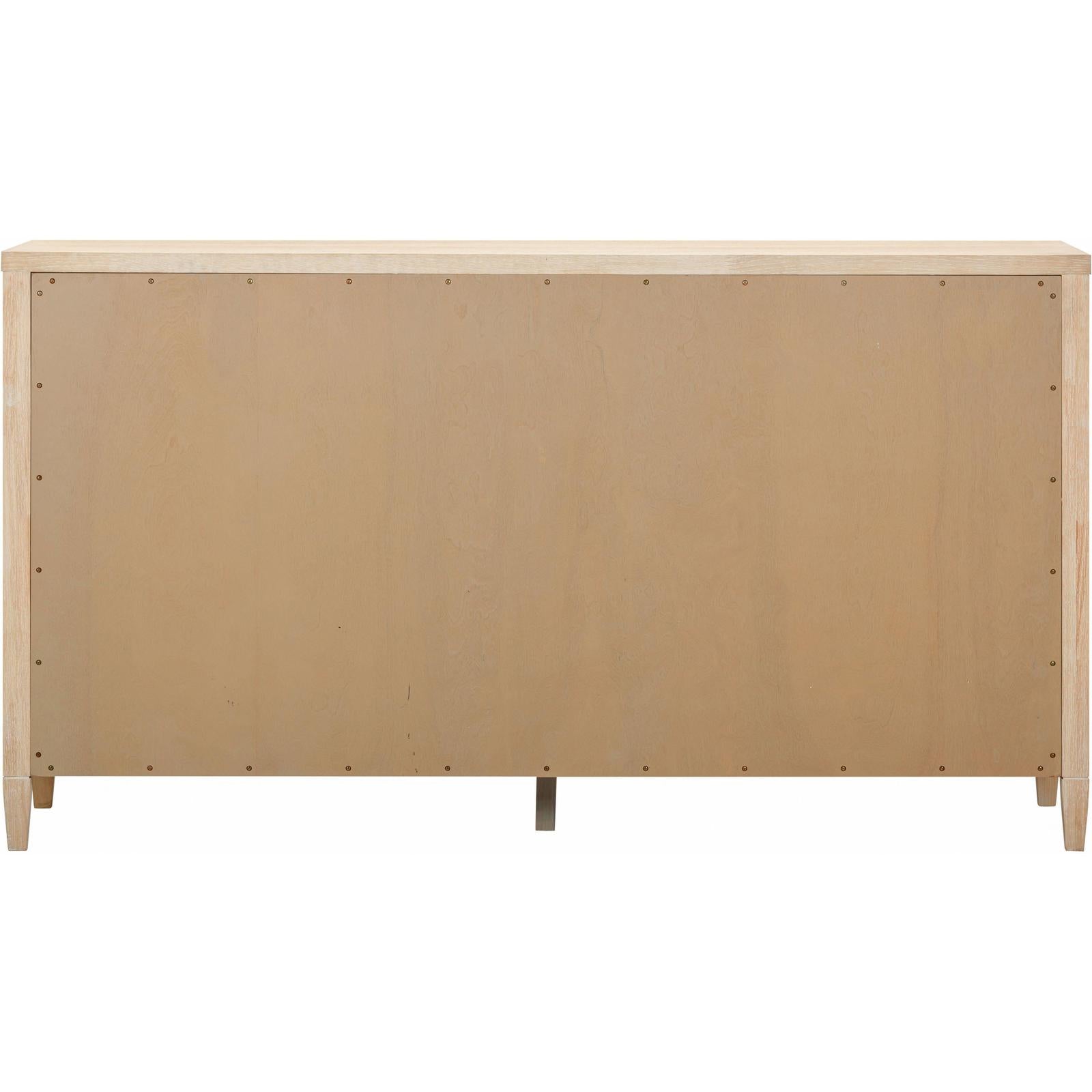TOV Furniture Bristol Park Whitewashed Oak Wood Drawer Dresser