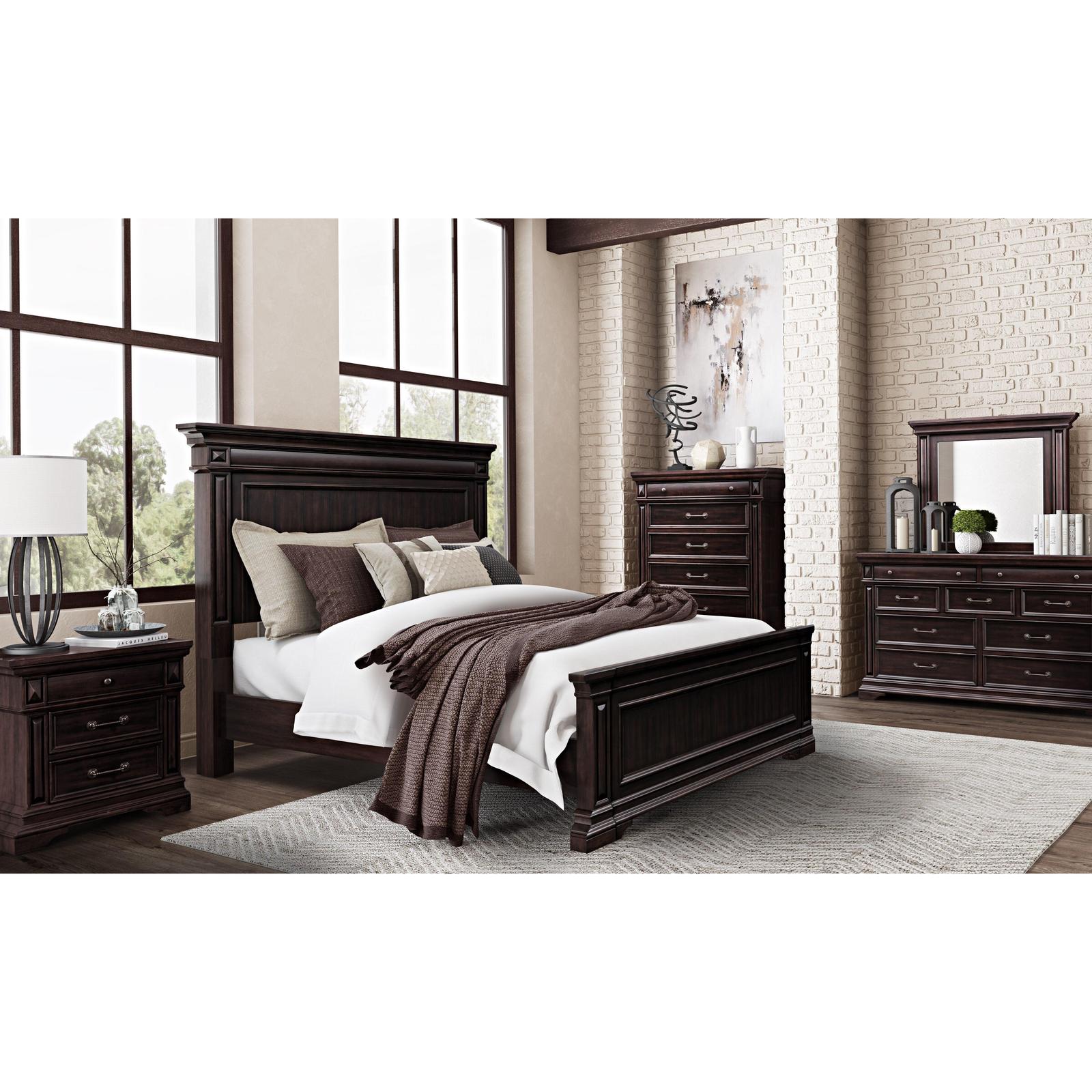 TOV Furniture Stamford Wooden Upholstered Bed