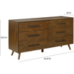 TOV Furniture Emery Walnut Drawer Dresser