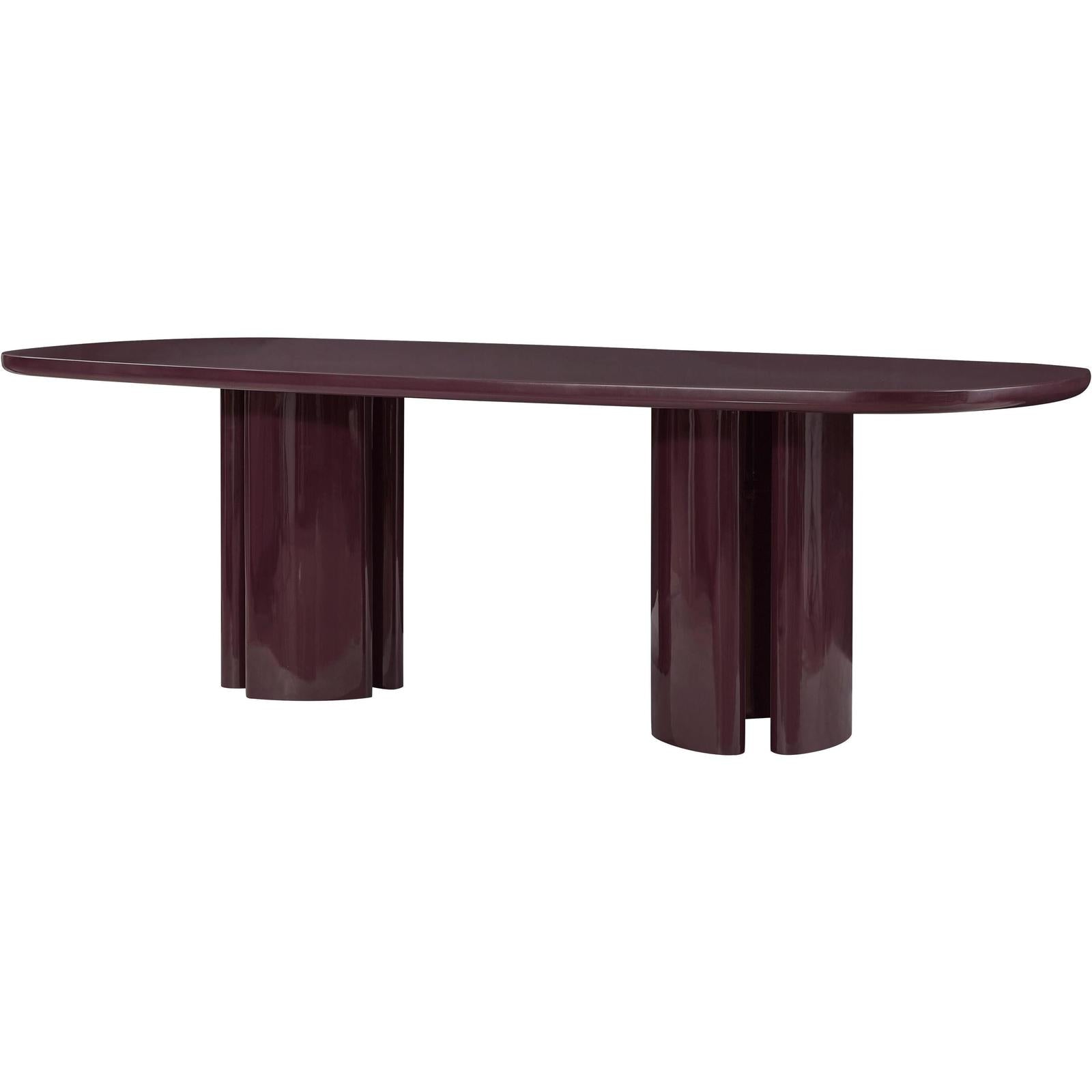 TOV Furniture Zola Lacquer Oval Dining Table