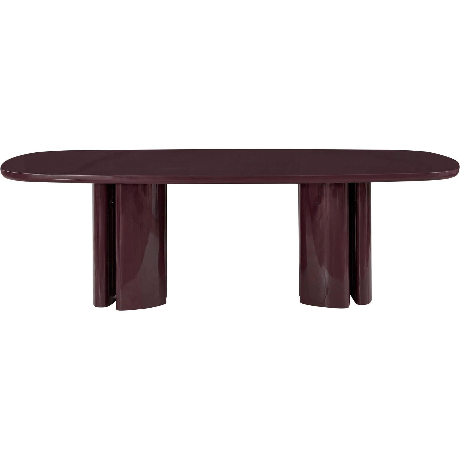 TOV Furniture Zola Lacquer Oval Dining Table