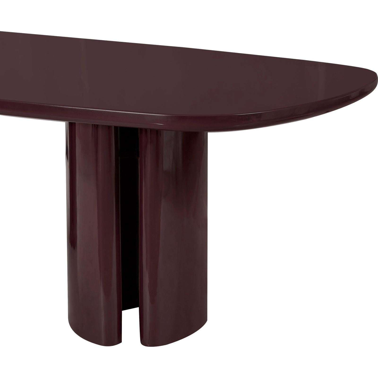 TOV Furniture Zola Lacquer Oval Dining Table