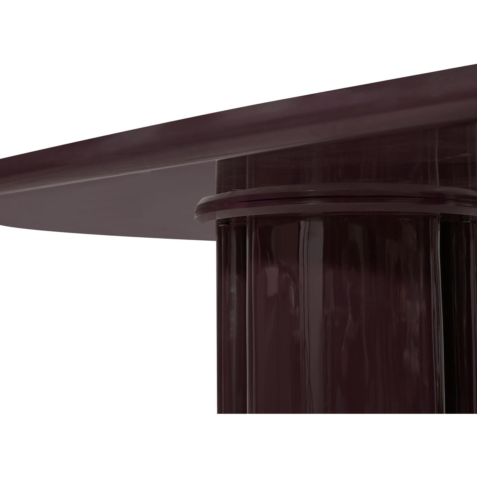 TOV Furniture Zola Lacquer Oval Dining Table