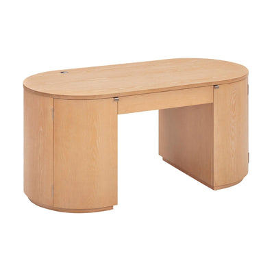TOV Furniture Marlow 64" Wood Executive Desk With Storage