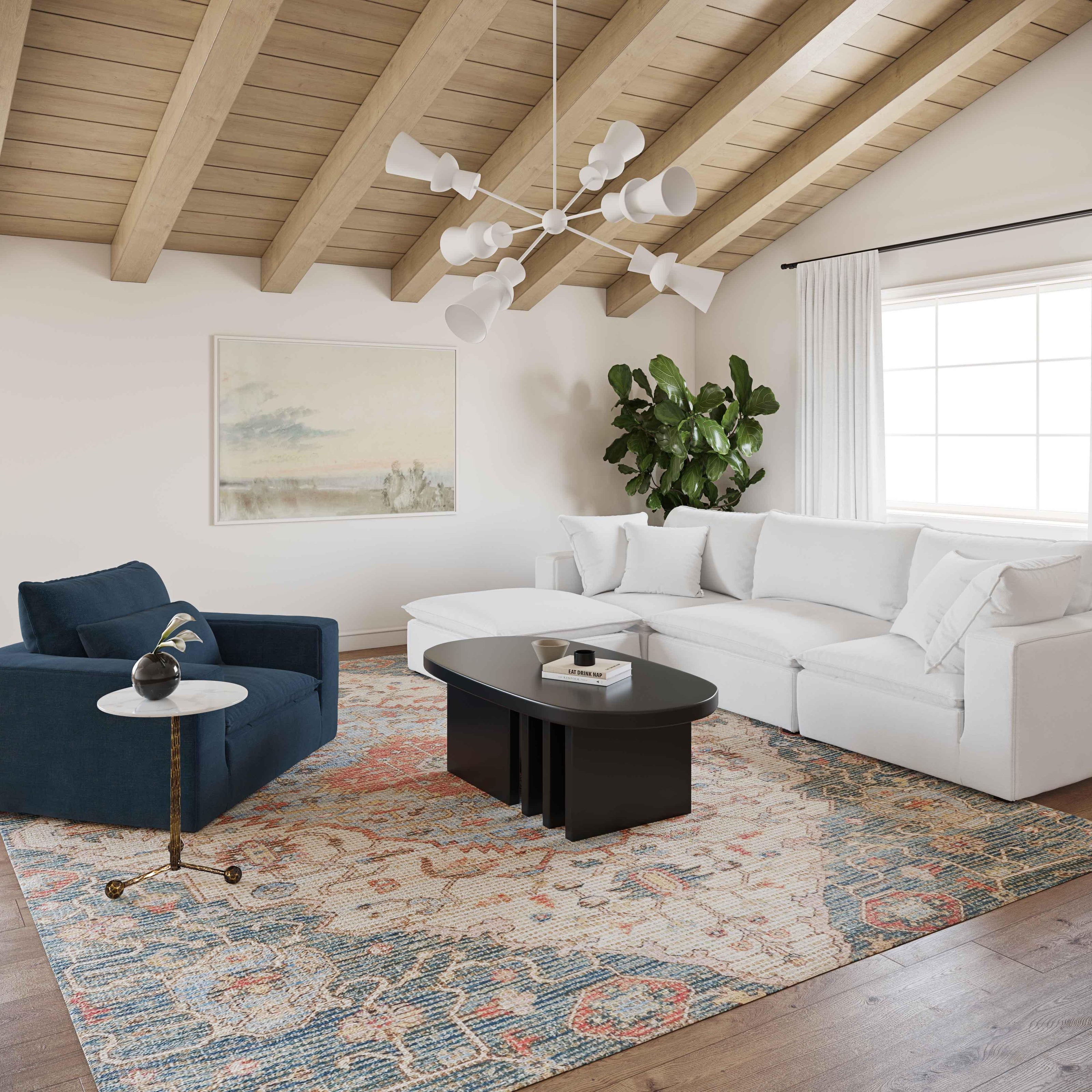 TOV Furniture Cali Performance Fabric Armchair