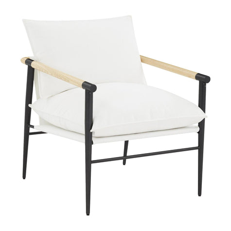 TOV Furniture Cali Pearl Performance Fabric Accent Chair