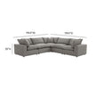 TOV Furniture Cali 5-Piece Performance Fabric Modular L-Sectional