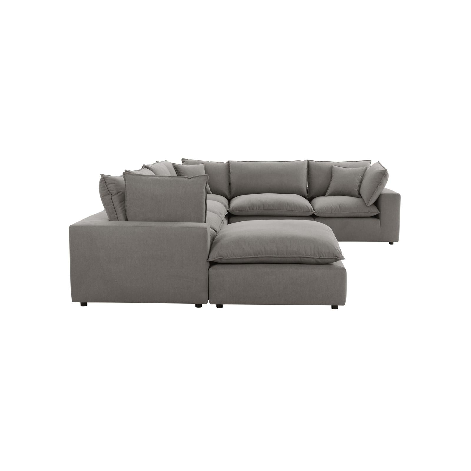 TOV Furniture Cali 7-Piece Performance Fabric Modular Large Chaise Sectional