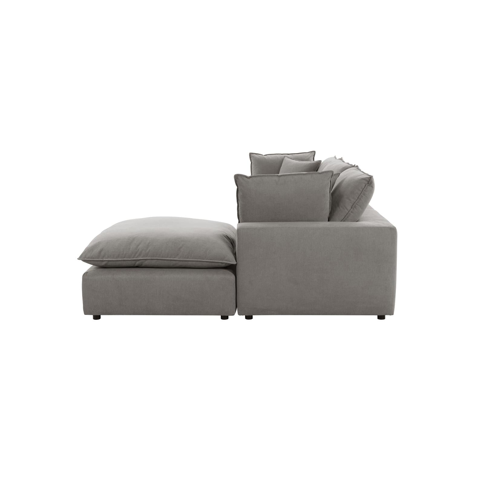 TOV Furniture Cali 4-Piece Performance Fabric Modular Sectional