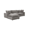 TOV Furniture Cali 4-Piece Performance Fabric Modular Sectional