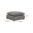 TOV Furniture Cali Performance Fabric Ottoman