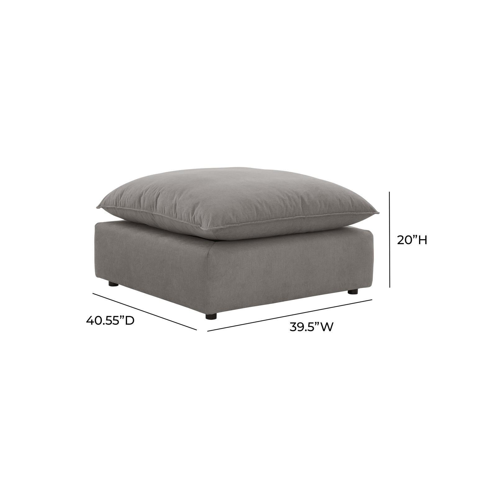 TOV Furniture Cali Performance Fabric Ottoman