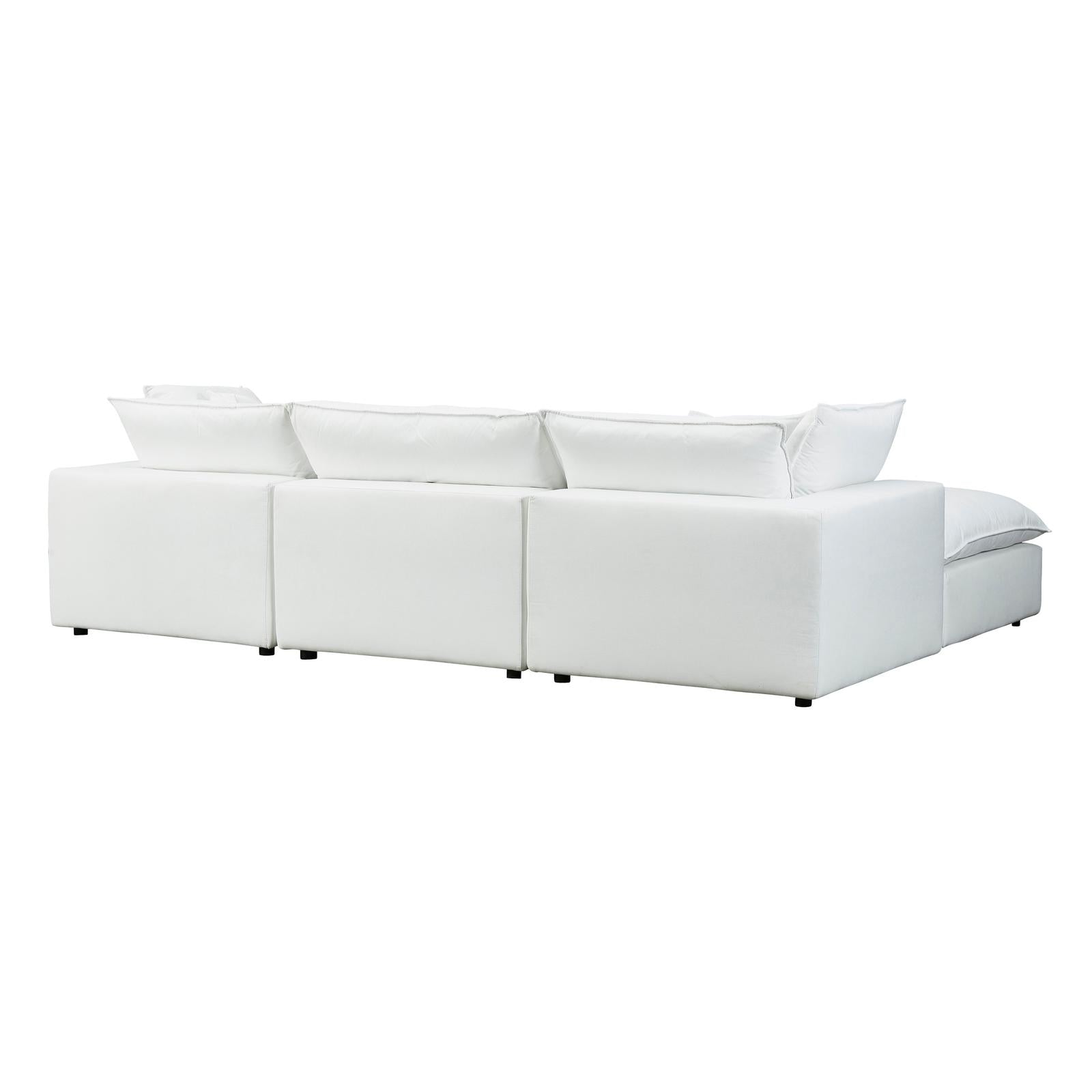 TOV Furniture Cali 4-Piece Performance Fabric Modular Sectional