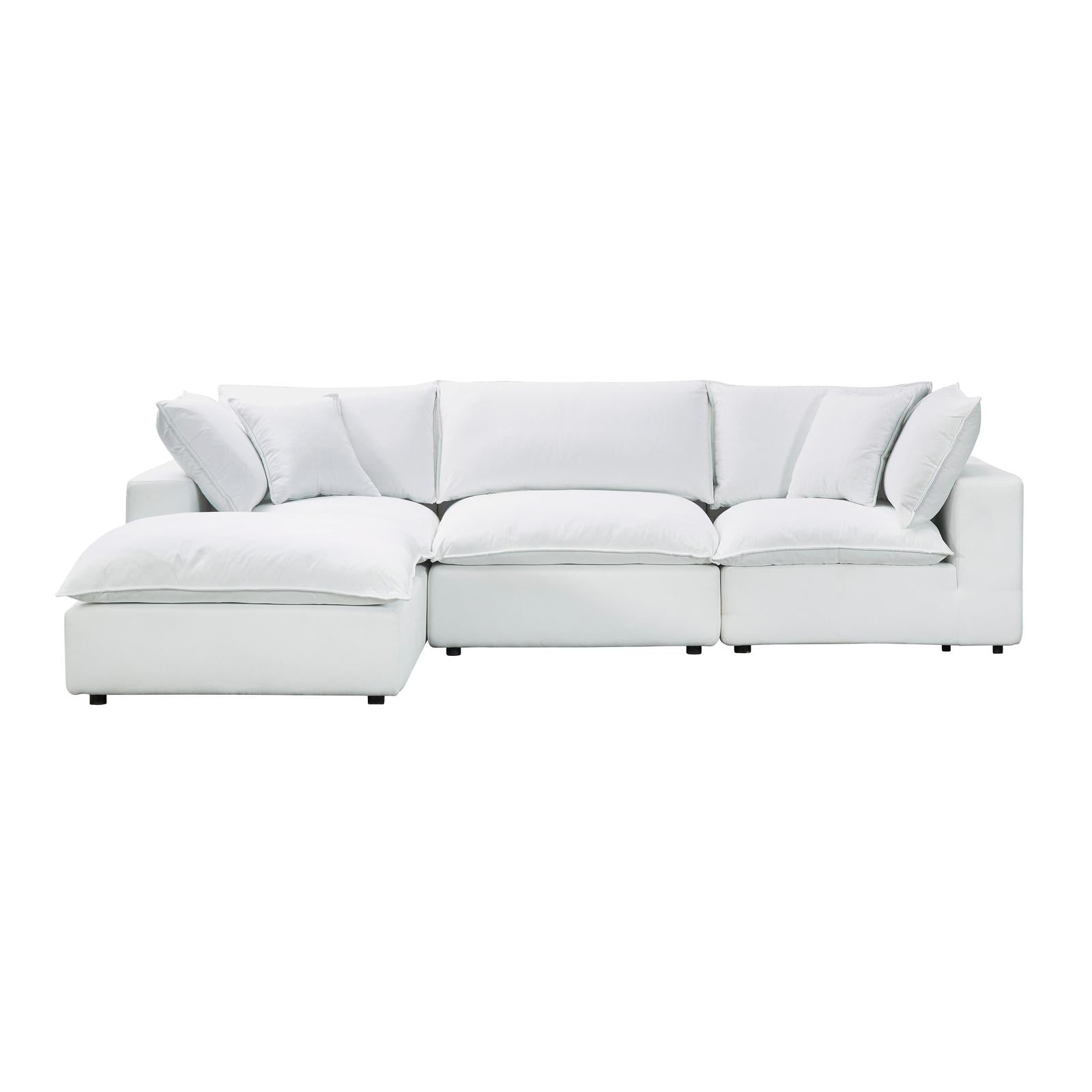 TOV Furniture Cali 4-Piece Performance Fabric Modular Sectional
