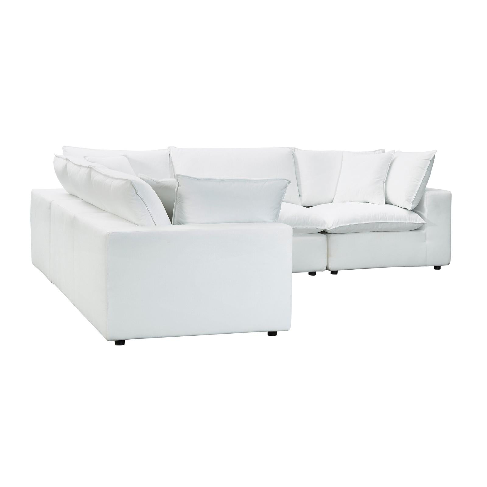 TOV Furniture Cali 5-Piece Performance Fabric Modular L-Sectional