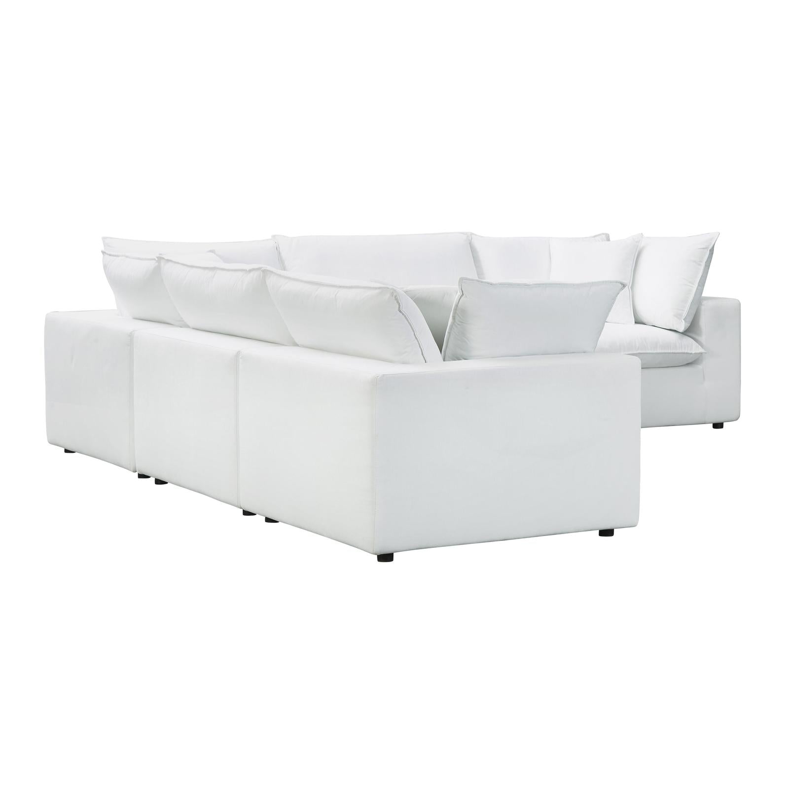 TOV Furniture Cali 5-Piece Performance Fabric Modular L-Sectional