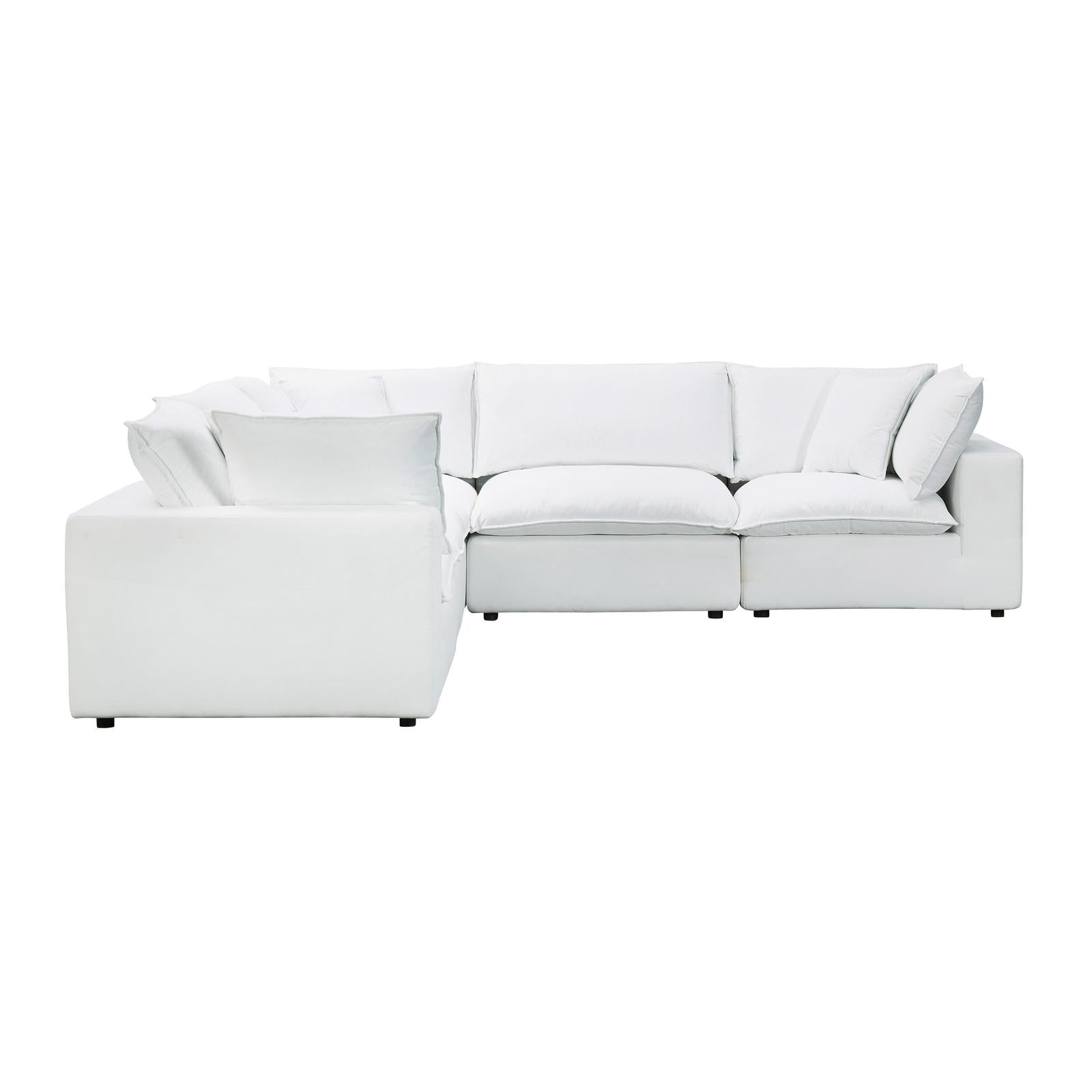TOV Furniture Cali 5-Piece Performance Fabric Modular L-Sectional