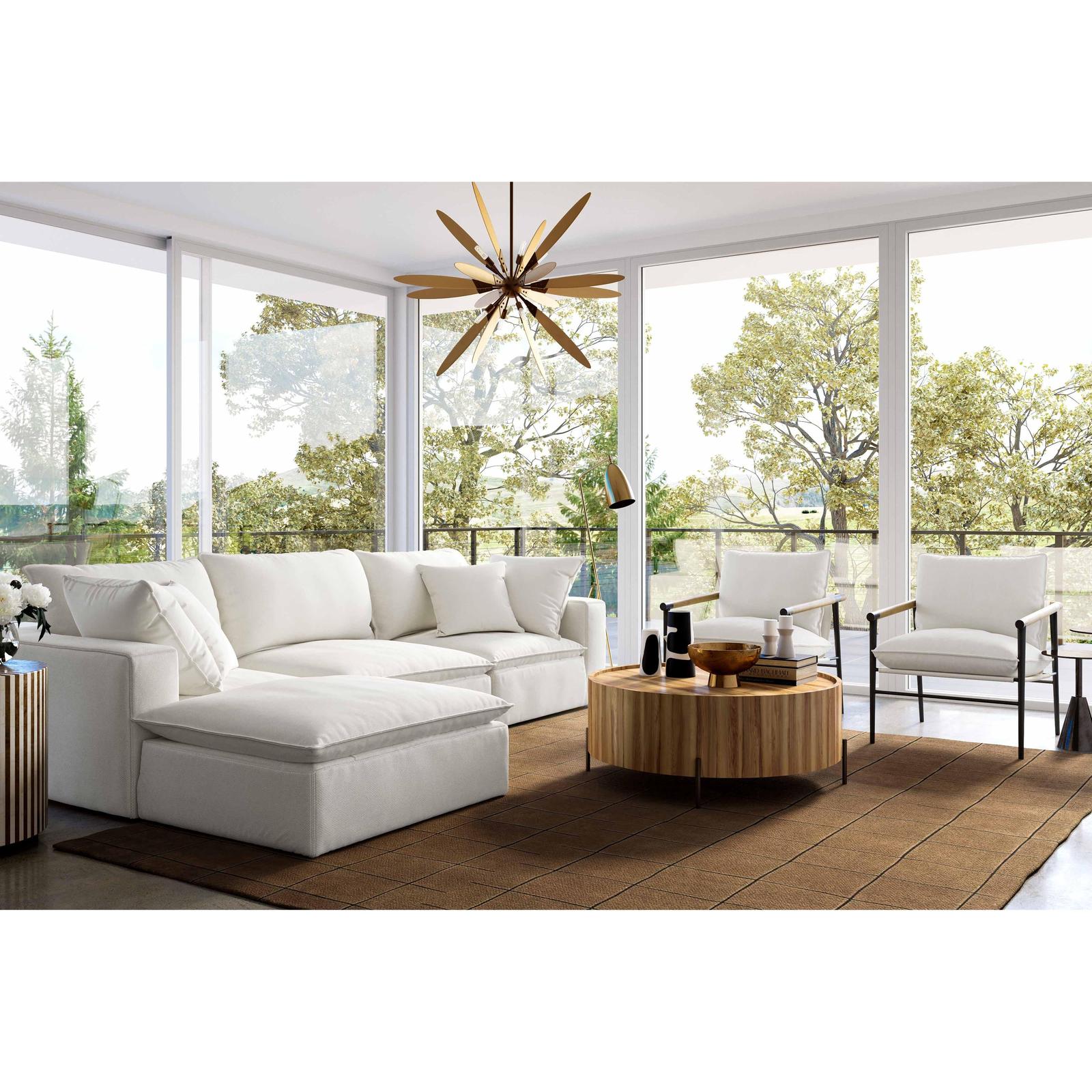 TOV Furniture Cali 4-Piece Performance Fabric Modular Sectional
