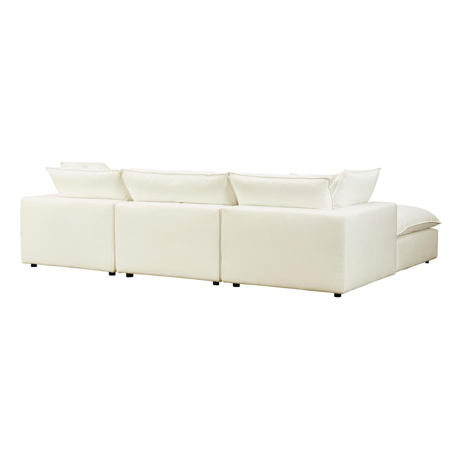 TOV Furniture Cali 4-Piece Performance Fabric Modular Sectional