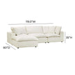 TOV Furniture Cali 4-Piece Performance Fabric Modular Sectional