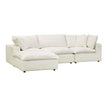 TOV Furniture Cali 4-Piece Performance Fabric Modular Sectional
