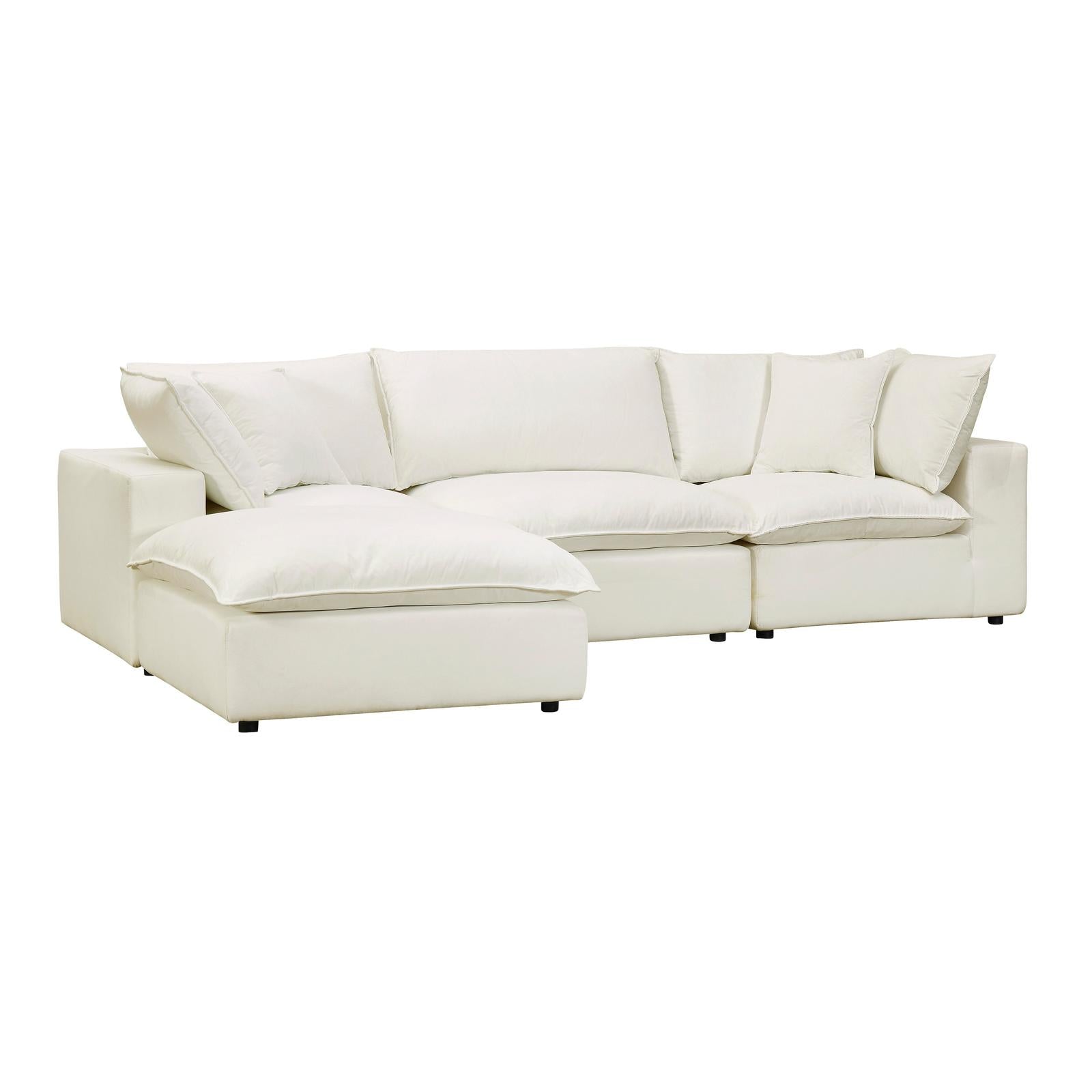 TOV Furniture Cali 4-Piece Performance Fabric Modular Sectional