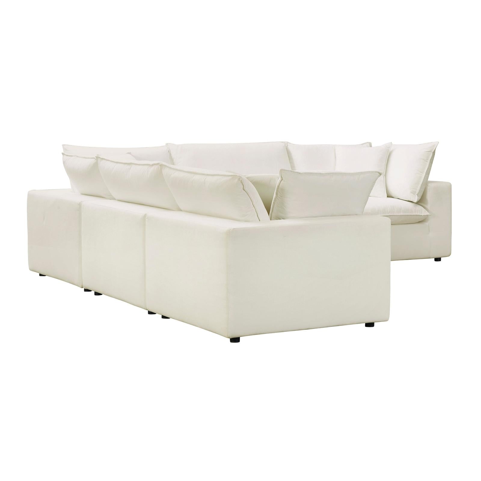 TOV Furniture Cali 5-Piece Performance Fabric Modular L-Sectional