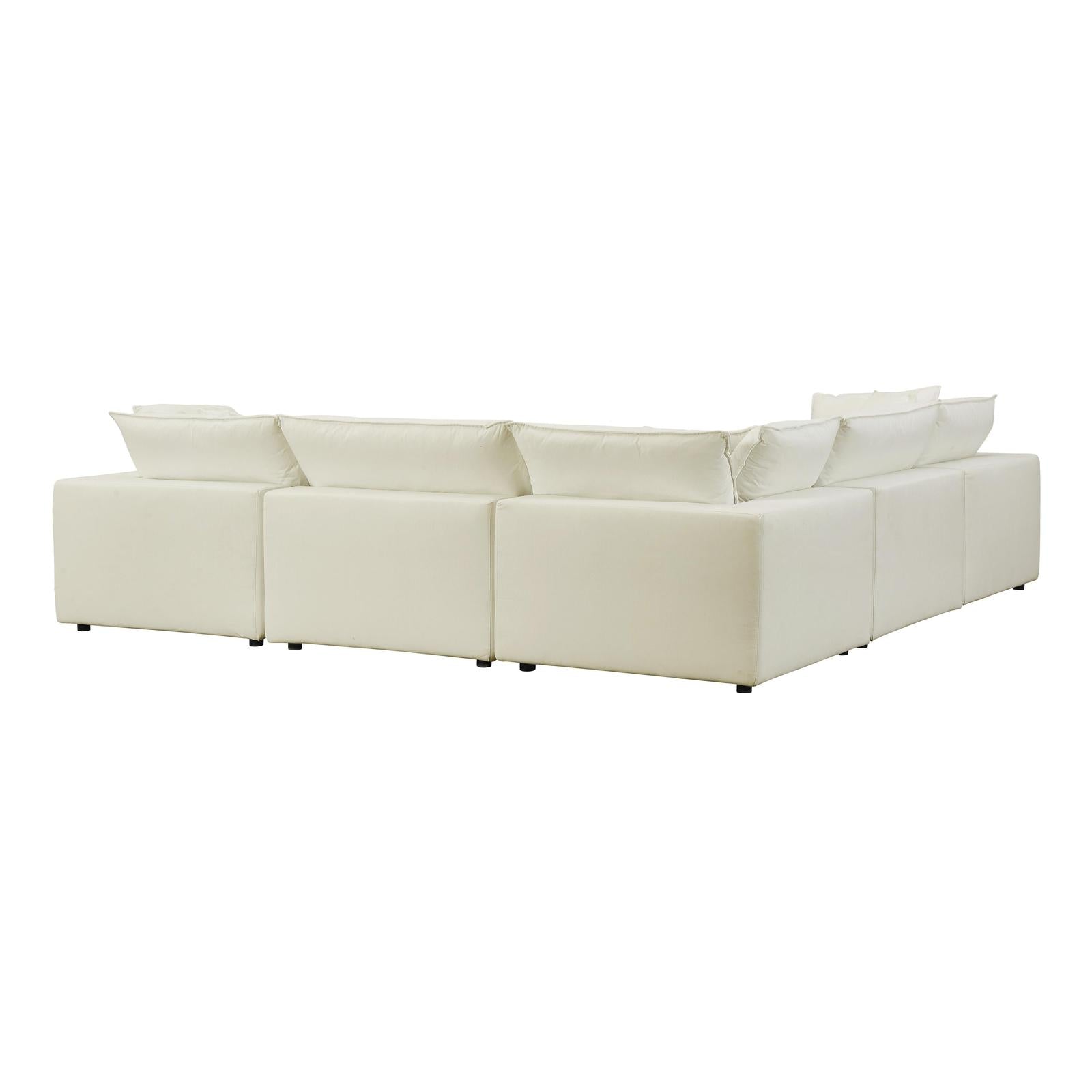 TOV Furniture Cali 5-Piece Performance Fabric Modular L-Sectional